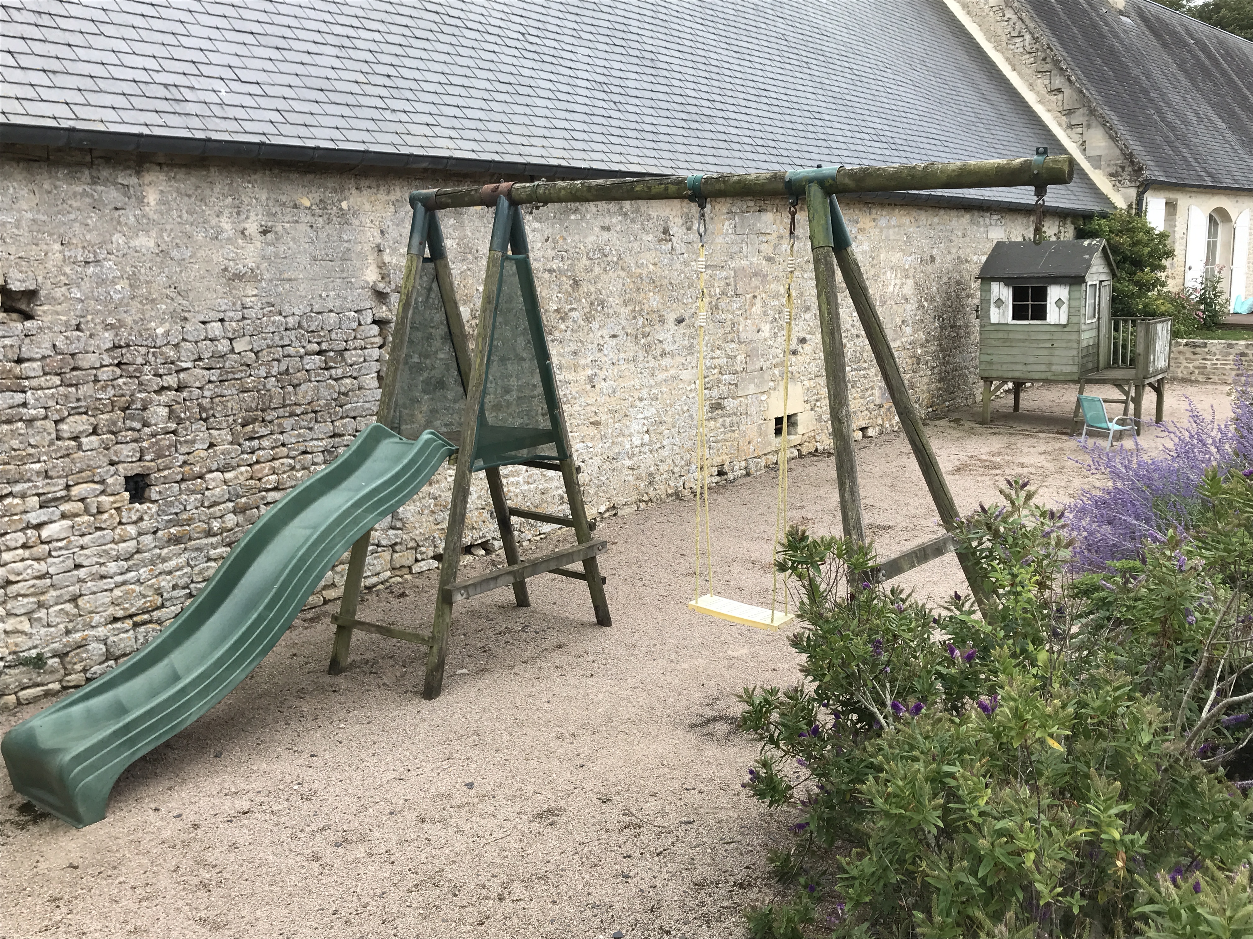 The outdoors games and kids house