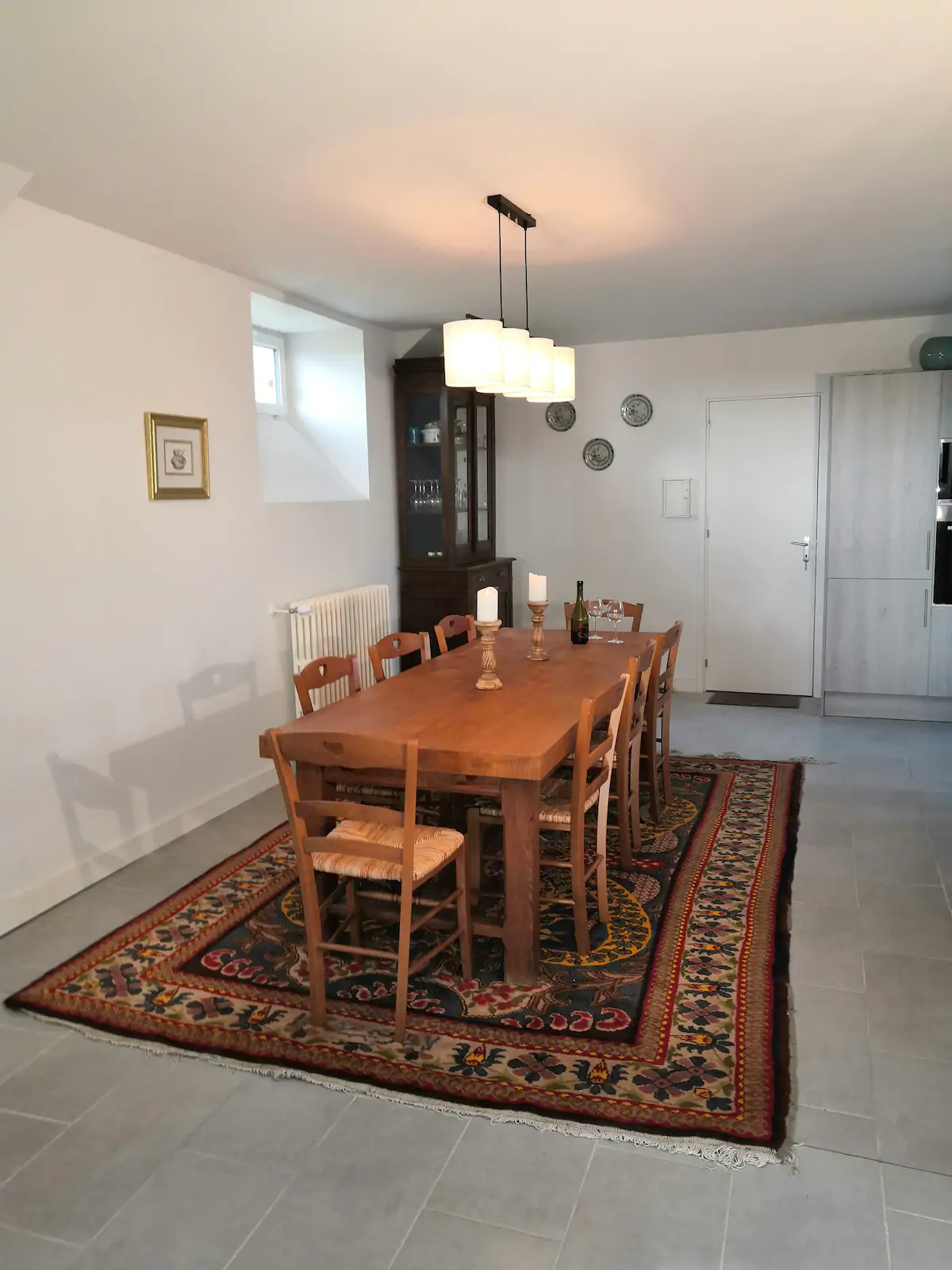The dining room